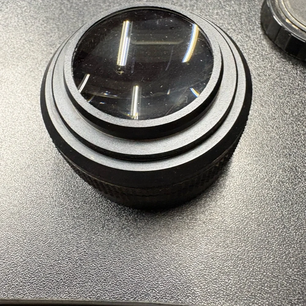 Black Leather Snap camera lenses x2 Kenyan telephoto and aux wide lens